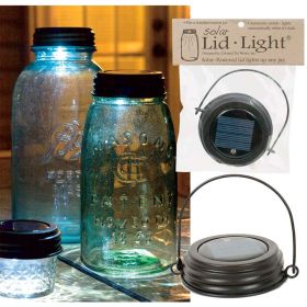 Hanging Solar Lid Light - Rustic Brown - Min of 4