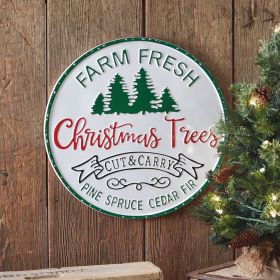 Cut and Carry Christmas Trees Wall Sign