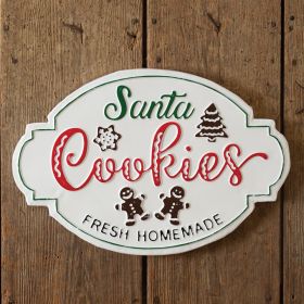 Santa's Homemade Cookies Wall Sign