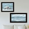 Trendy Decor 4U "Steadfast in the Waves" Framed Wall Art for Living Room, Wall Art Print for Home Decor, Bedroom Wall Art by Georgia Janisse