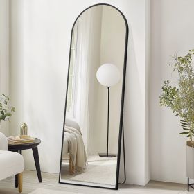 Arched 71 X26  Full Body Mirror, Full Body Floor Mirror (Option: BlackRounded corners)