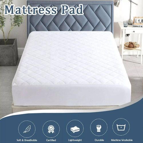 Mattress Pad Quilted Cooling Mattress Topper Cover Breathable Filled T F Q King Mattress Pad Quilted Cooling Mattress Topper Cover Breathable Filled T F Q King